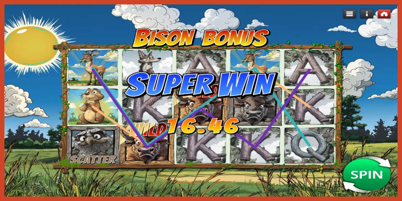 Slot screenshot: Bison Bonus no deposit, number - 3