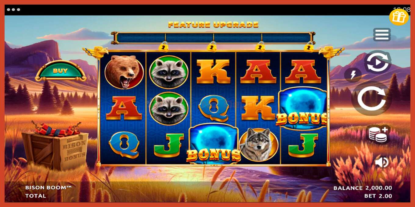 Slot screenshot: Bison Boom no deposit, number - 1