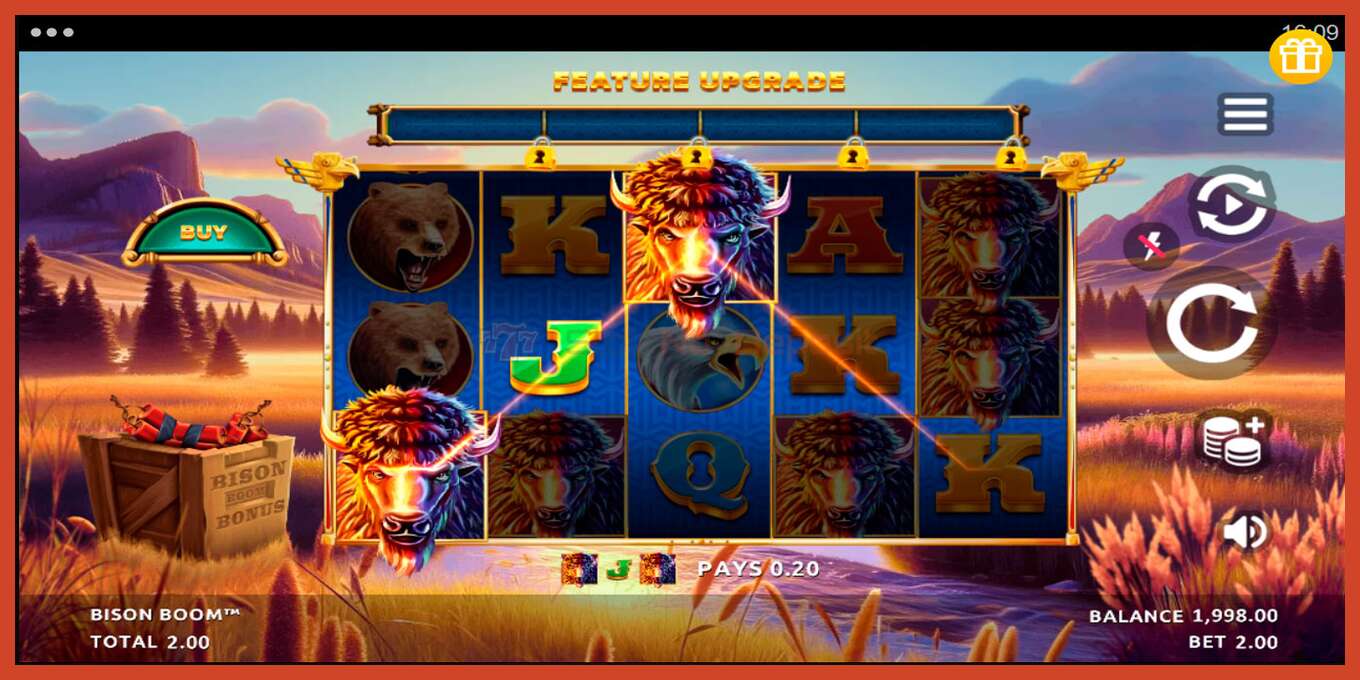 Slot screenshot: Bison Boom no deposit, number - 3