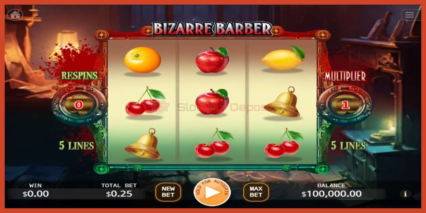 Slot screenshot: Bizarre Barber bez depozita, broj - 1