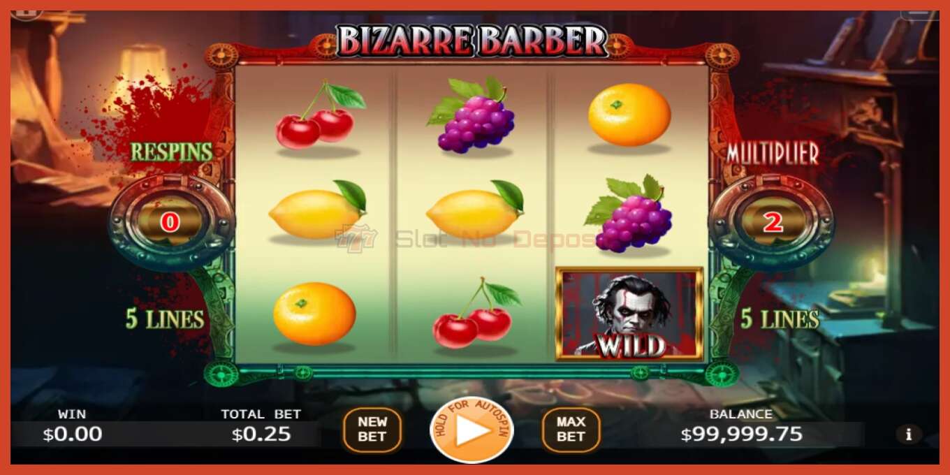 Slot screenshot: Bizarre Barber bez depozita, broj - 2