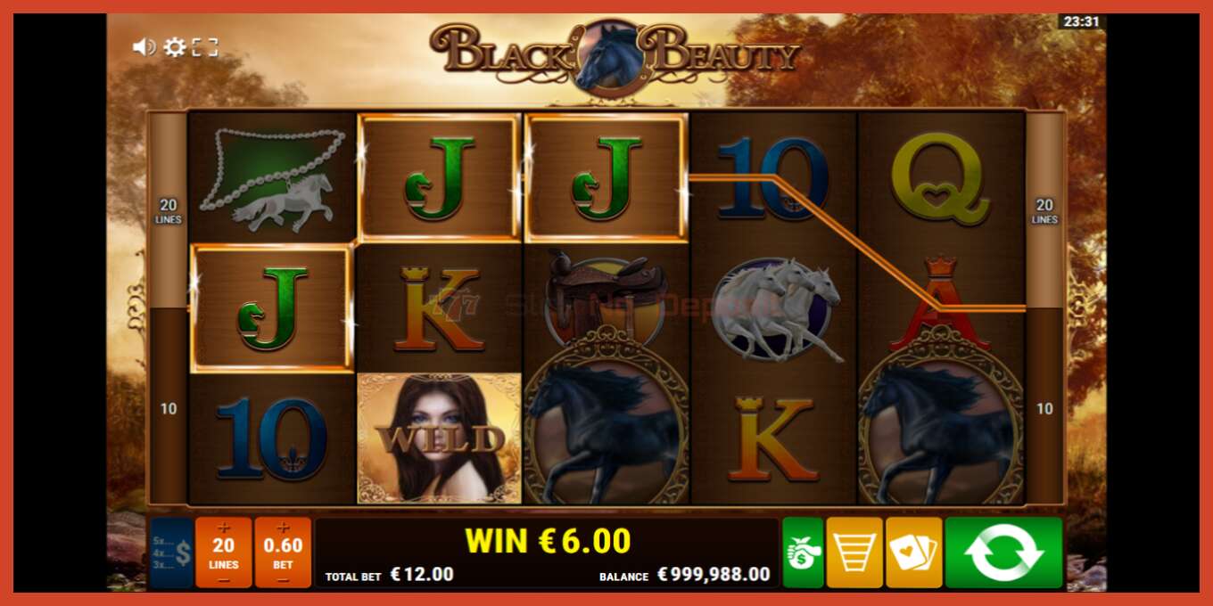 Slot скриншоту: Black Beauty депозит жок, саны - 2