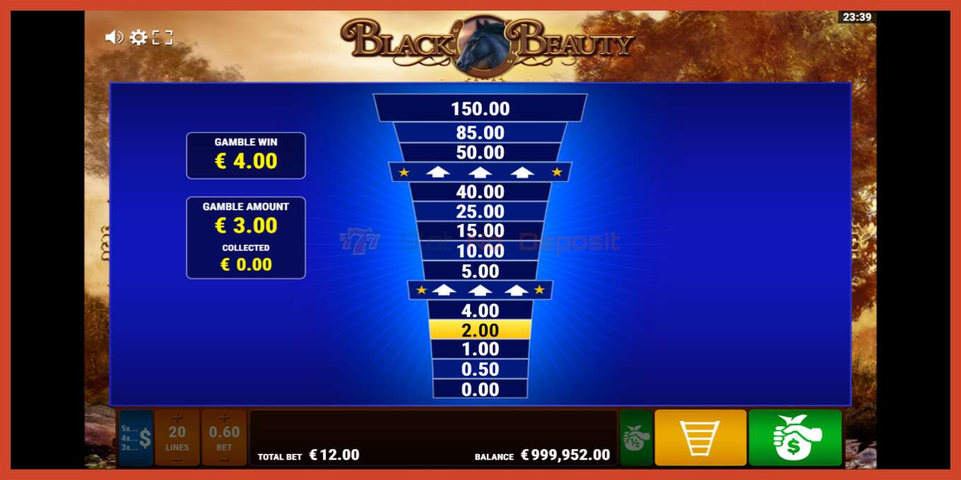 Slot скриншоту: Black Beauty депозит жок, саны - 4