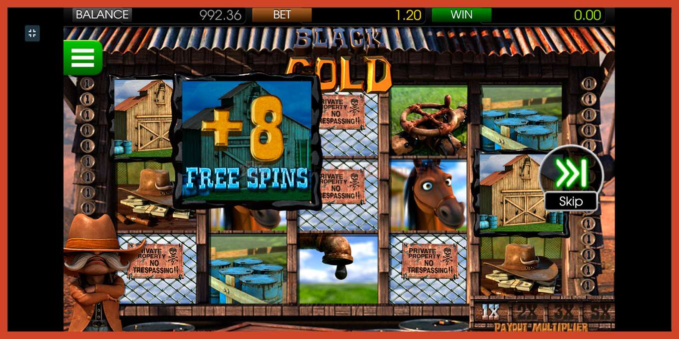 Slot screenshot: Black Gold no deposit, number - 3