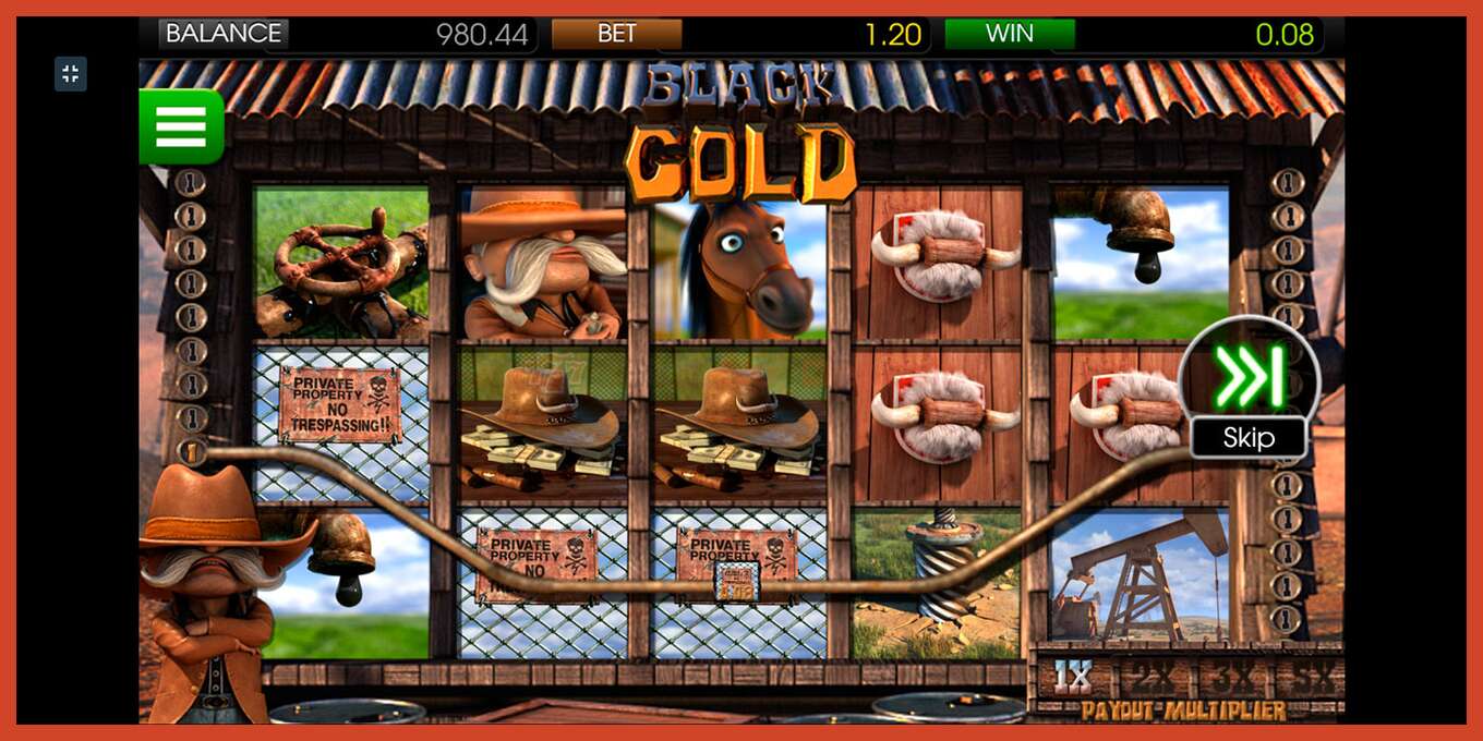 Slot screenshot: Black Gold no deposit, number - 4