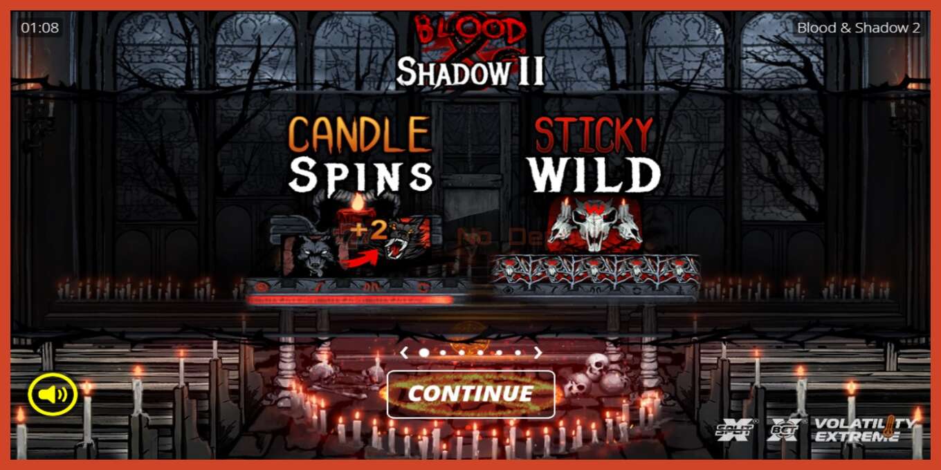 Slot screenshot: Blood & Shadow II no deposit, number - 1