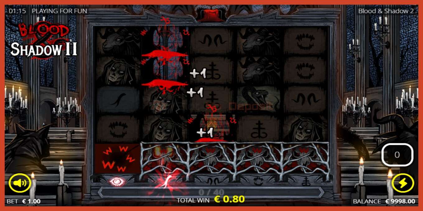 Slot screenshot: Blood & Shadow II no deposit, number - 3