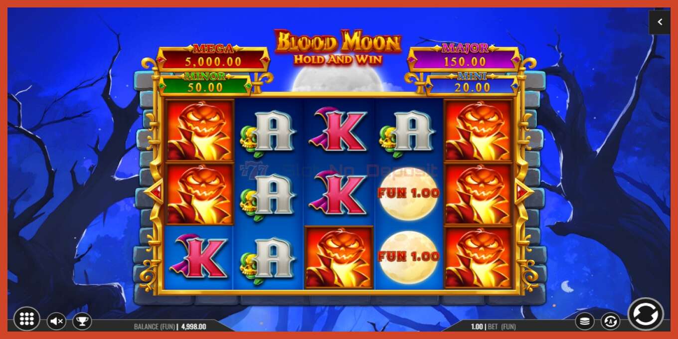 Slot screenshot: Blood Moon Hold and Win no deposit, number - 2