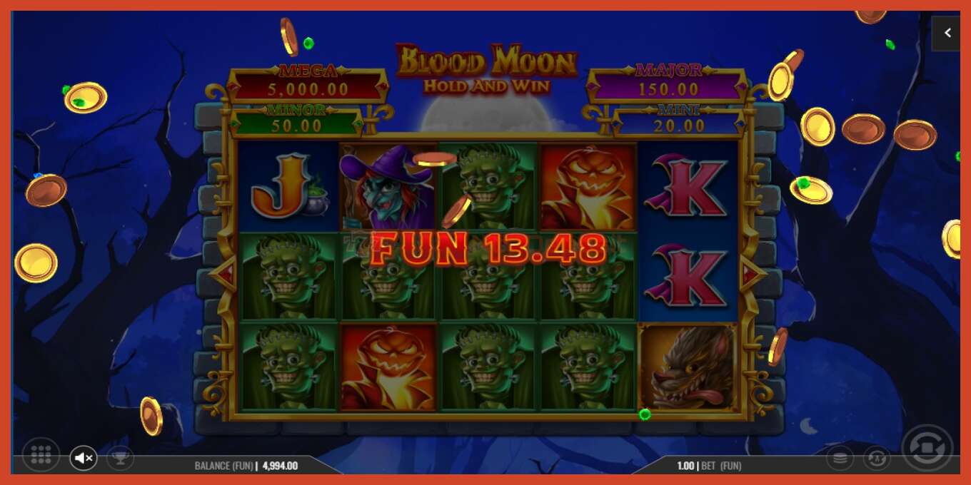 Slot screenshot: Blood Moon Hold and Win no deposit, number - 3