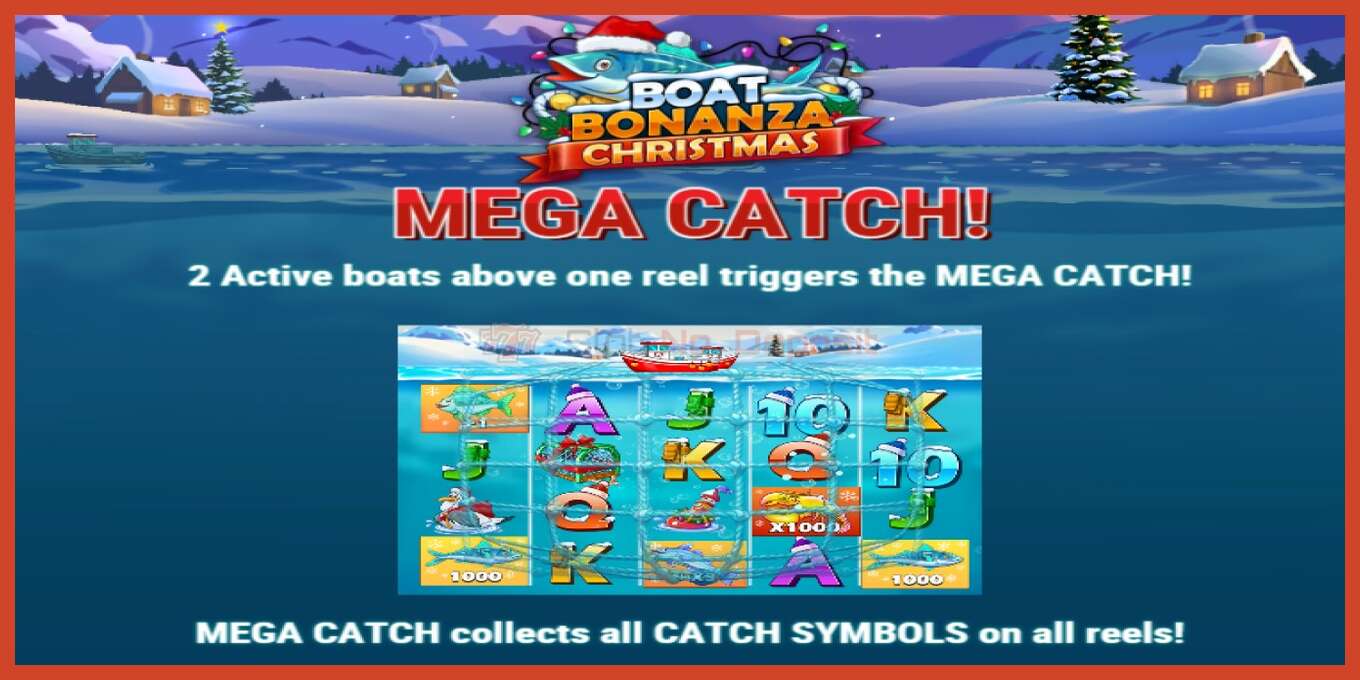 Slot screenshot: Boat Bonanza Christmas no deposit, number - 6