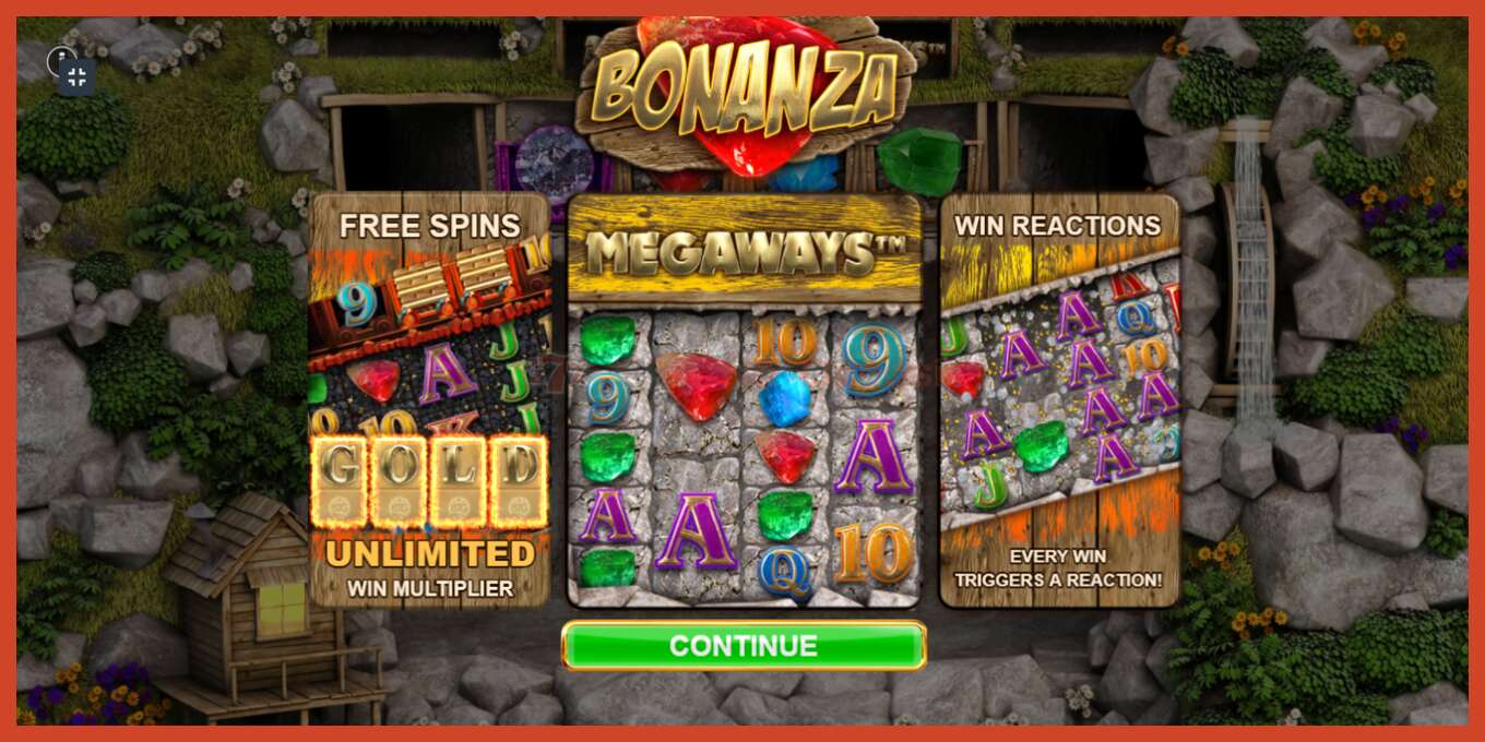 Slot screenshot: Bonanza no deposit, number - 1