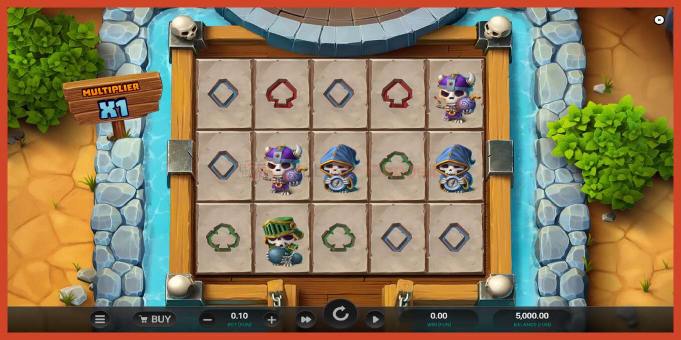 Slot screenshot: Bone Raiders no deposit, number - 2