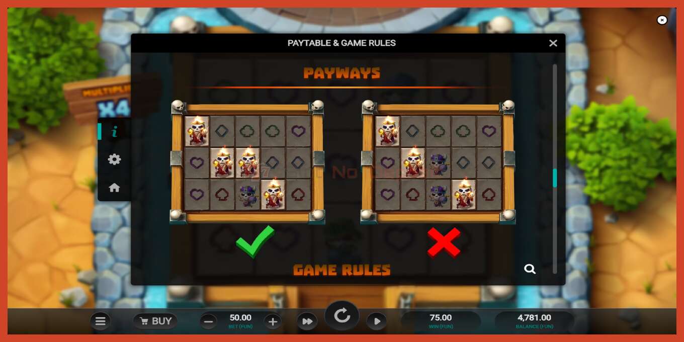 Slot screenshot: Bone Raiders no deposit, number - 7