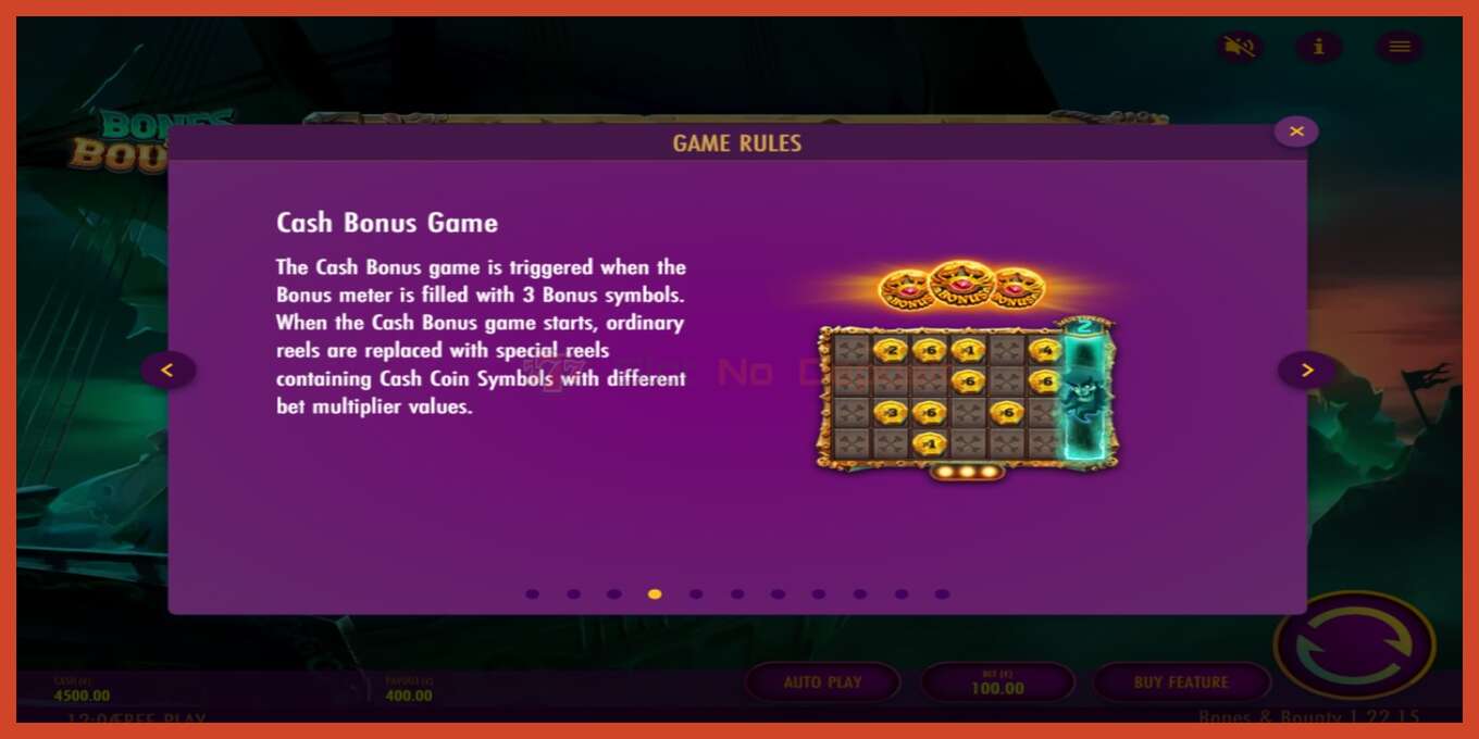 Slot screenshot: Bones & Bounty no deposit, number - 5