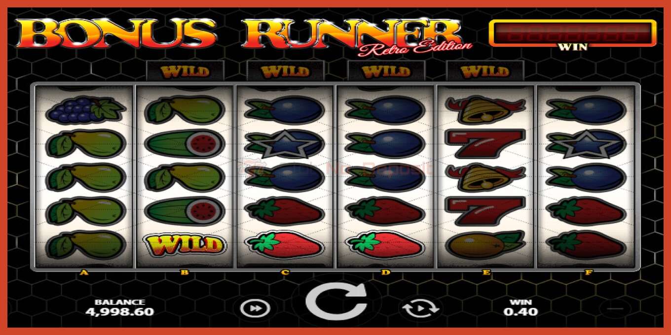 Slot screenshot: Bonus Runner Retro Edition no deposit, number - 3