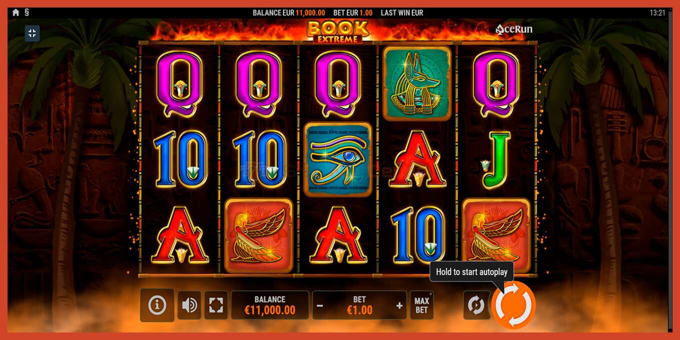 Slot screenshot: Book Extreme no deposit, number - 1