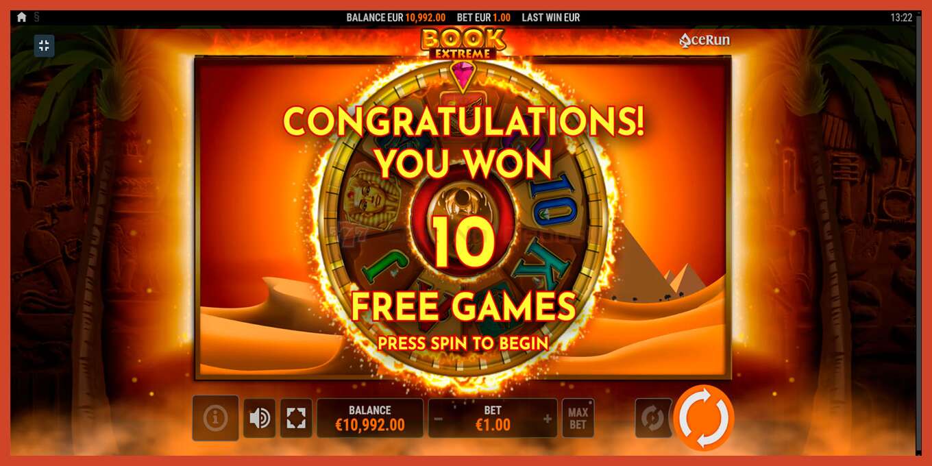 Slot screenshot: Book Extreme no deposit, number - 3