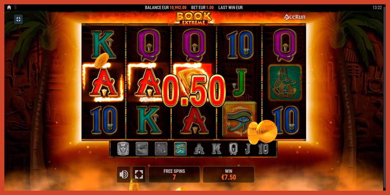 Slot screenshot: Book Extreme no deposit, number - 5