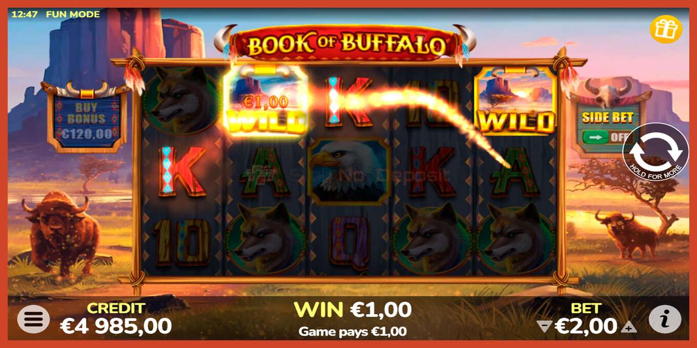 Captură de ecran pentru slot: Book of Buffalo fara depozit, număr - 3