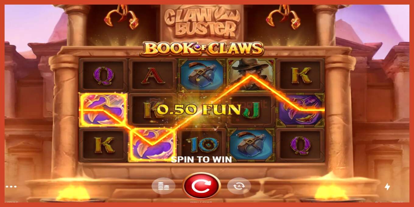 Ảnh chụp màn hình khe: Book of Claws không có tiền đặt cọc, con số - 2