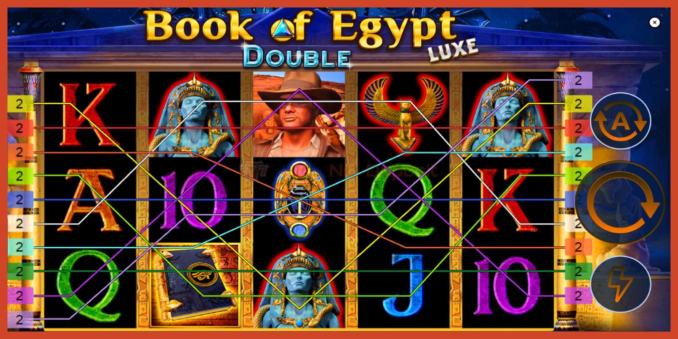 Скріншот слоту: Book of Egypt Double Luxe без депозиту, номер - 1