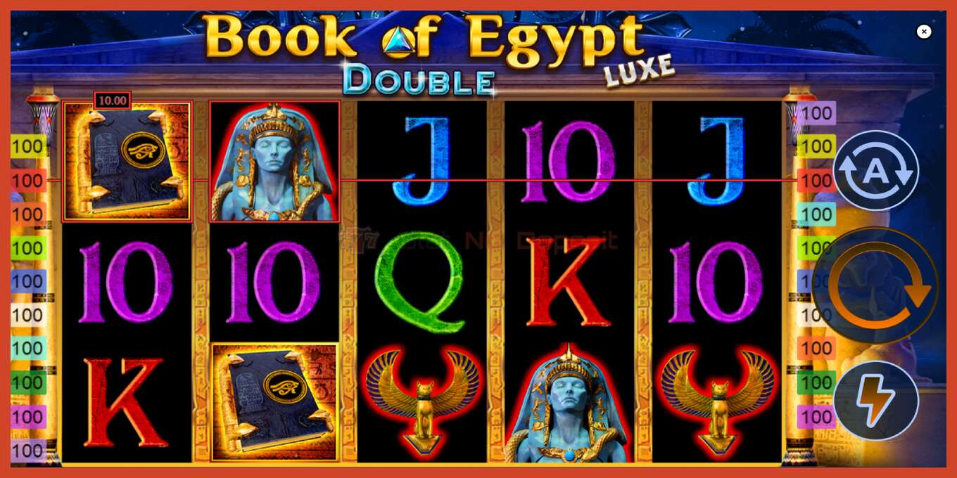 Скріншот слоту: Book of Egypt Double Luxe без депозиту, номер - 2