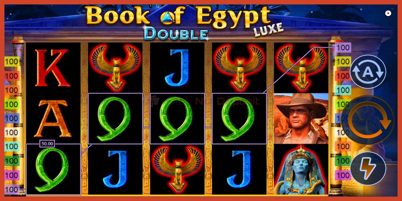 Скріншот слоту: Book of Egypt Double Luxe без депозиту, номер - 4