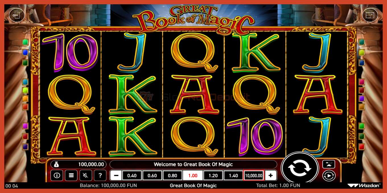 Slot screenshot: Book Of Magic no deposit, number - 1