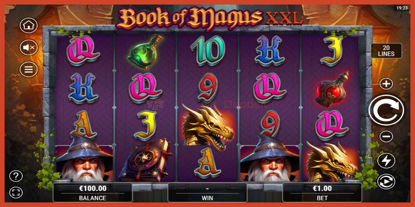 スロットのスクリーンショット: Book of Magus XXL デポジットなし, 番号 - 2