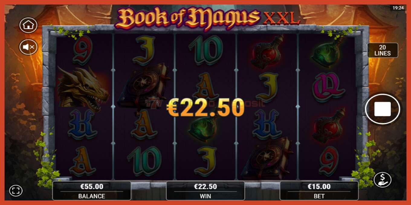 スロットのスクリーンショット: Book of Magus XXL デポジットなし, 番号 - 3