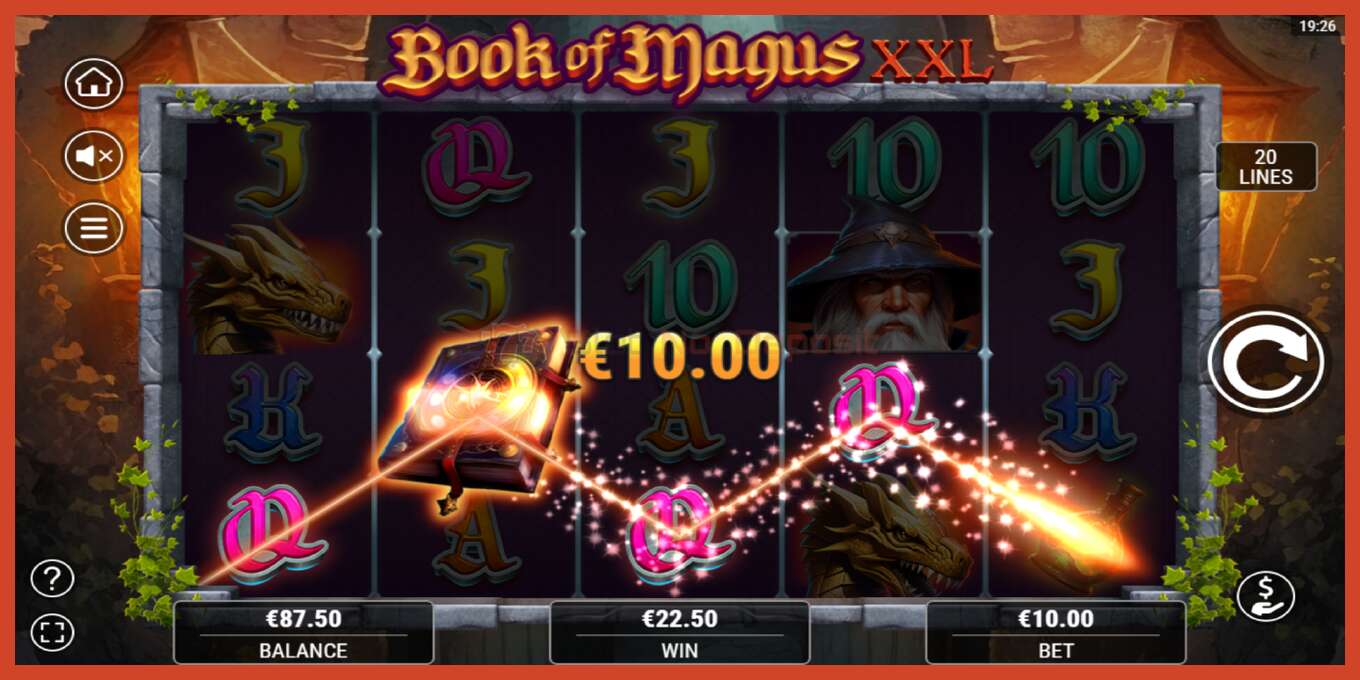 スロットのスクリーンショット: Book of Magus XXL デポジットなし, 番号 - 4