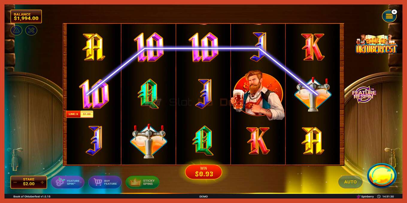 Slot skrinshoti: Book of Oktoberfest depozit yoq, raqam - 2