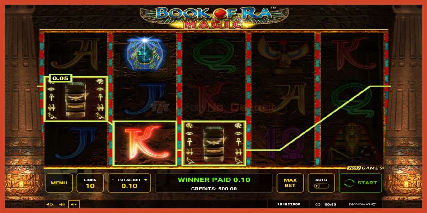 Slot screenshot: Book of Ra Magic no deposit, number - 2