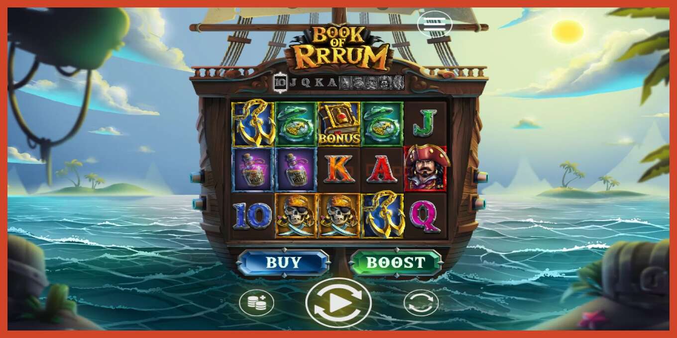 Slot screenshot: Book of Rrrum no deposit, number - 1