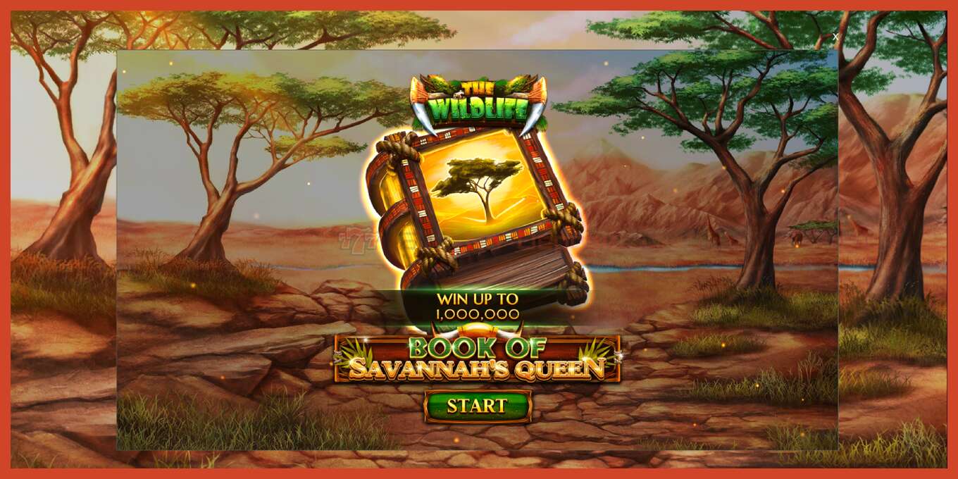 Captura de pantalla de la ranura: Book of Savannahs Queen sin deposito, número - 1