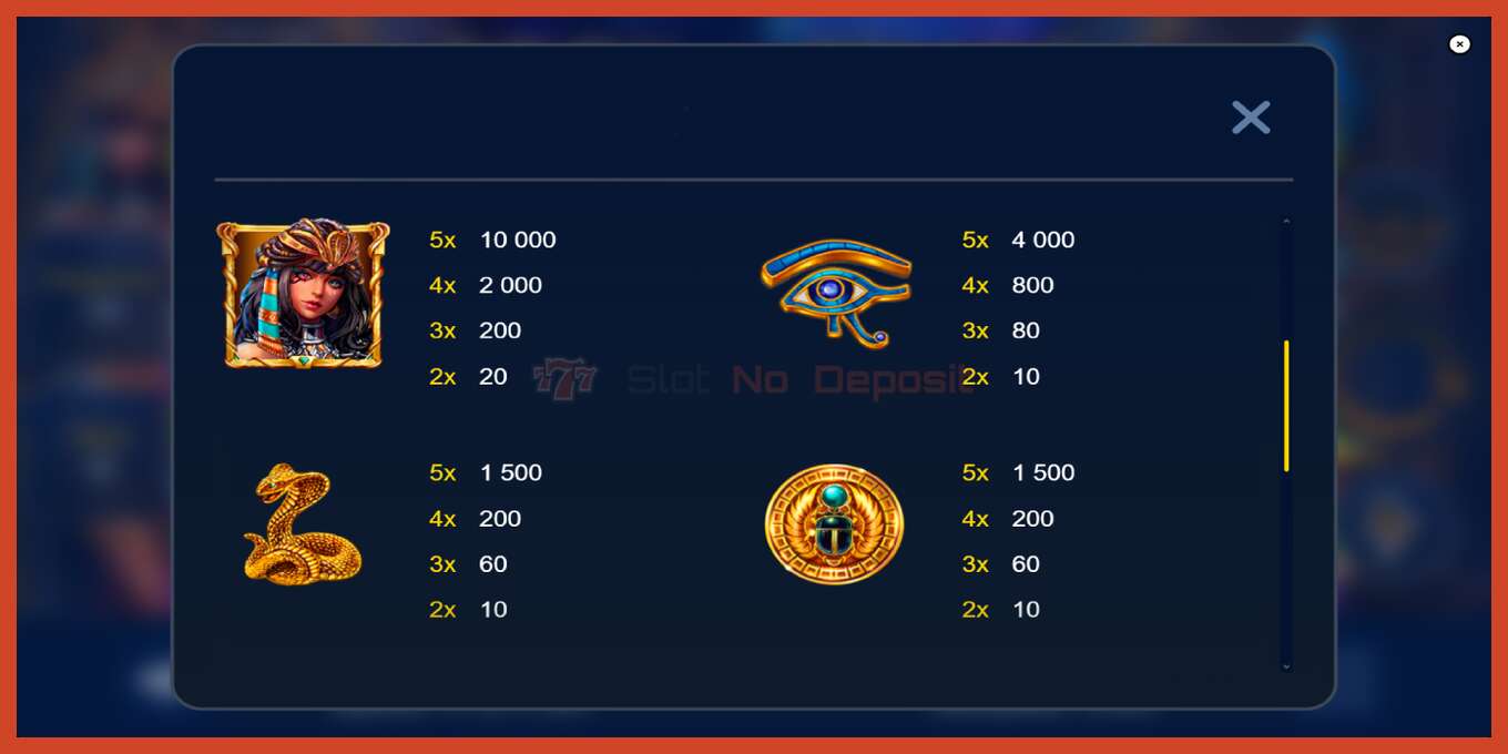 Slot screenshot: Book of Snake no deposit, number - 6