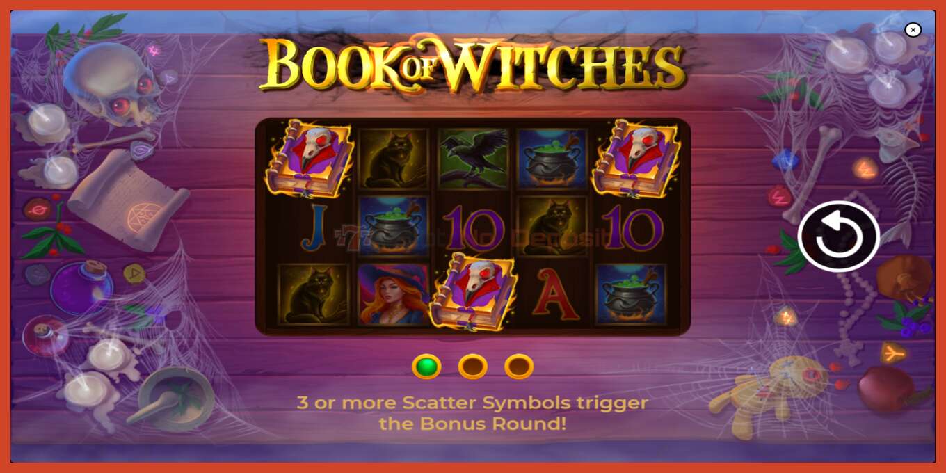 Slot තිර රුවක්: Book of Witches තැන්පතු නැත, අංකය - 1