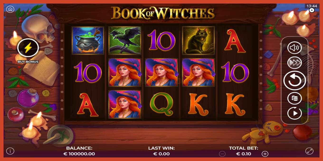 Slot තිර රුවක්: Book of Witches තැන්පතු නැත, අංකය - 2