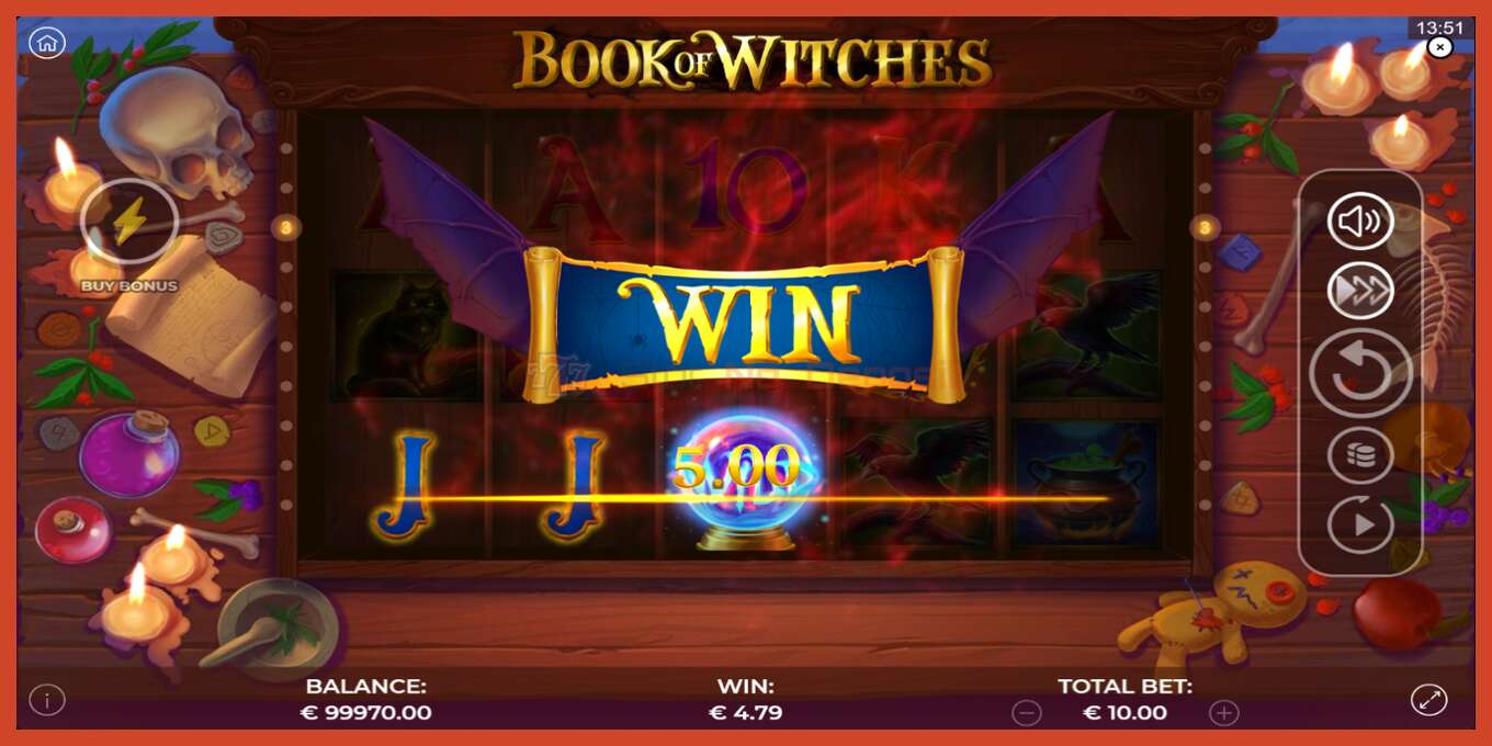 Slot තිර රුවක්: Book of Witches තැන්පතු නැත, අංකය - 3