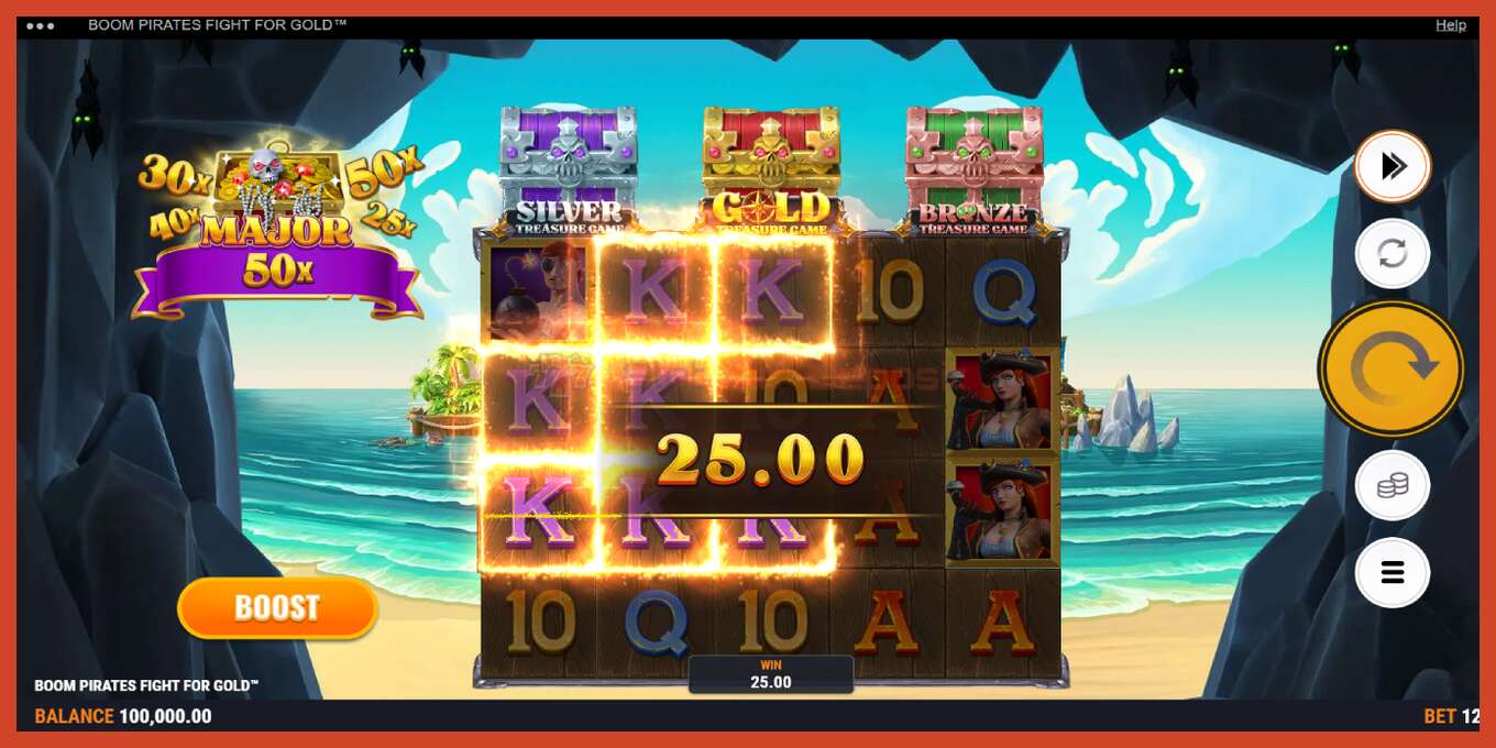 Slot screenshot: Boom Pirates Fight for Gold no deposit, number - 3