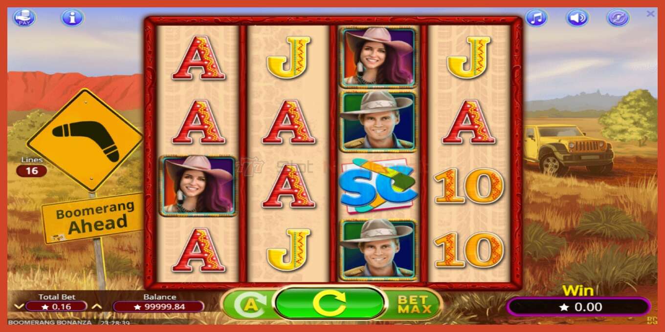 Slot screenshot: Boomerang Bonanza no deposit, number - 2