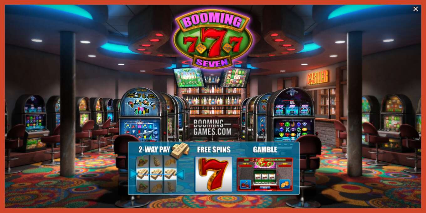 Slot screenshot: Booming Seven no deposit, number - 1