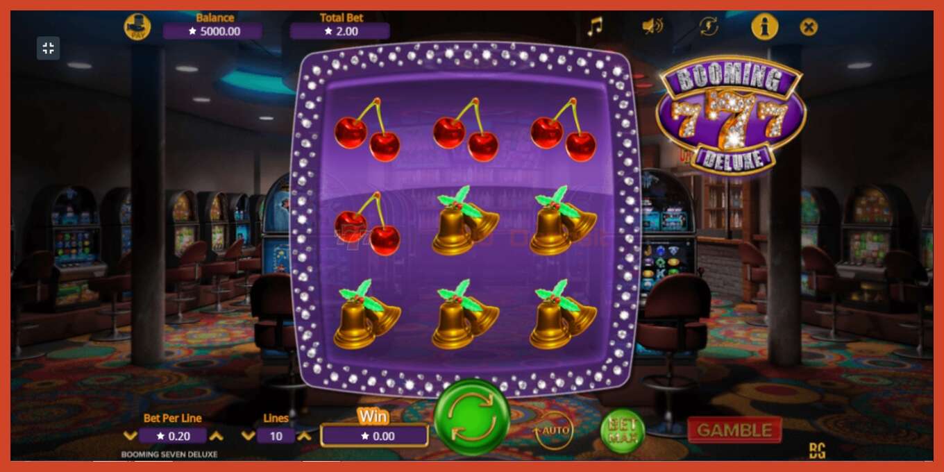 Tangkapan skrin slot: Booming Seven Deluxe tiada deposit, nombor - 1