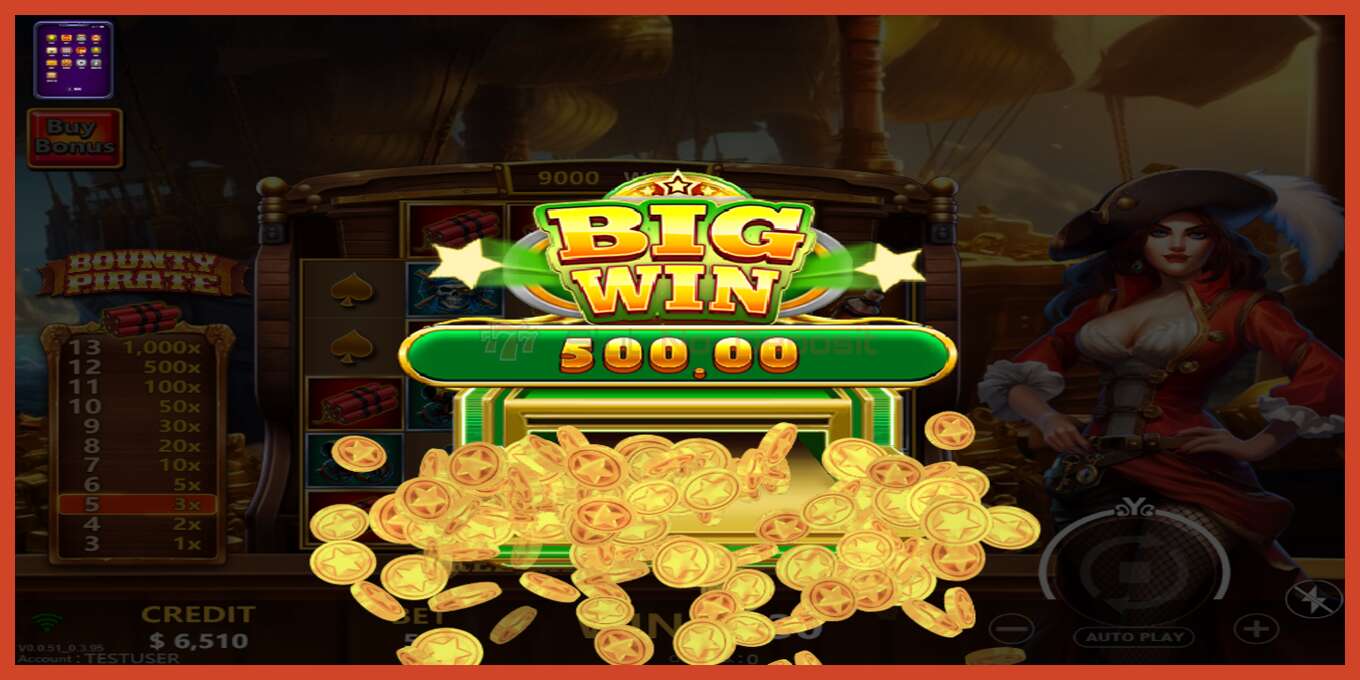 Slot screenshot: Bounty Pirate no deposit, number - 3