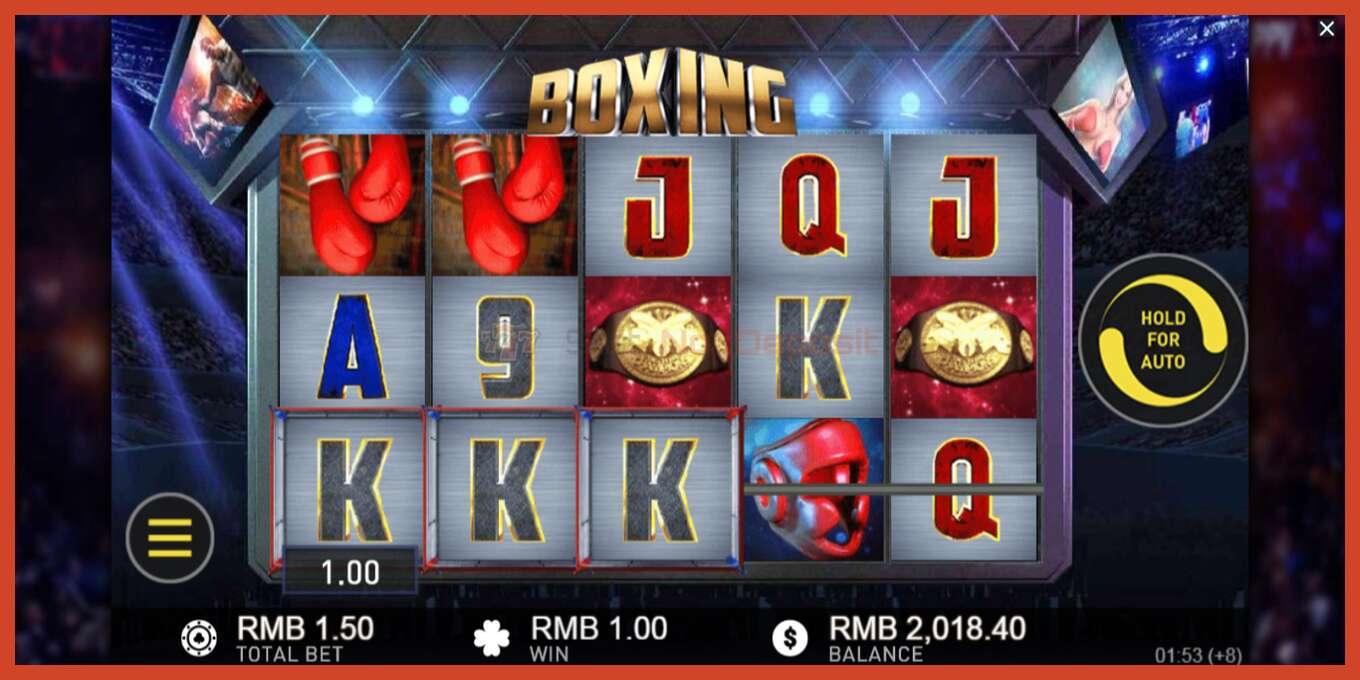 Slot screenshot: Boxing no deposit, number - 3