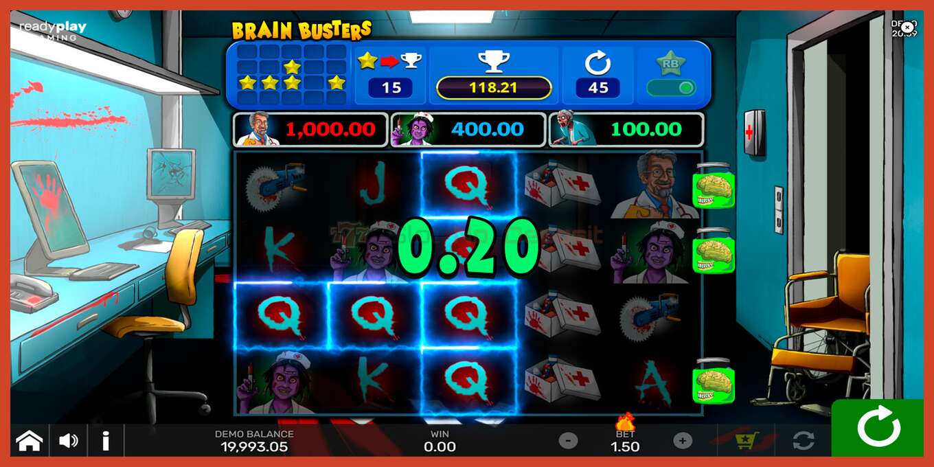 Slot screenshot: Brain Busters no deposit, number - 4