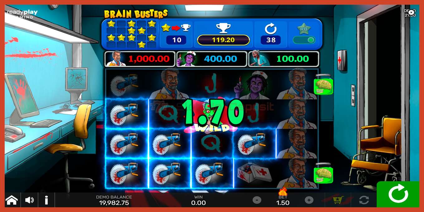 Slot screenshot: Brain Busters no deposit, number - 5