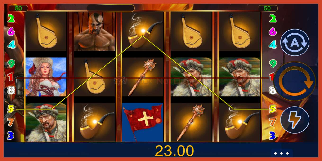 Tangkapan skrin slot: Brave Cossacks tiada deposit, nombor - 4