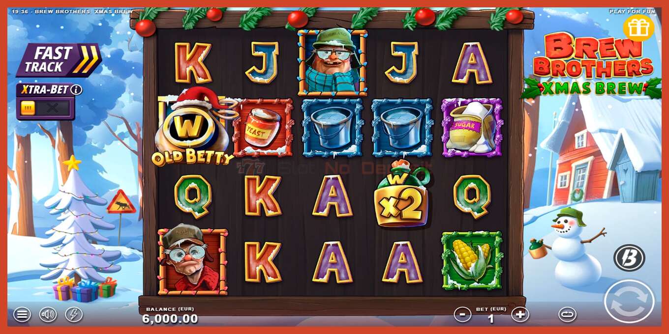 Slot screenshot: Brew Brothers: Xmas Brew no deposit, number - 1