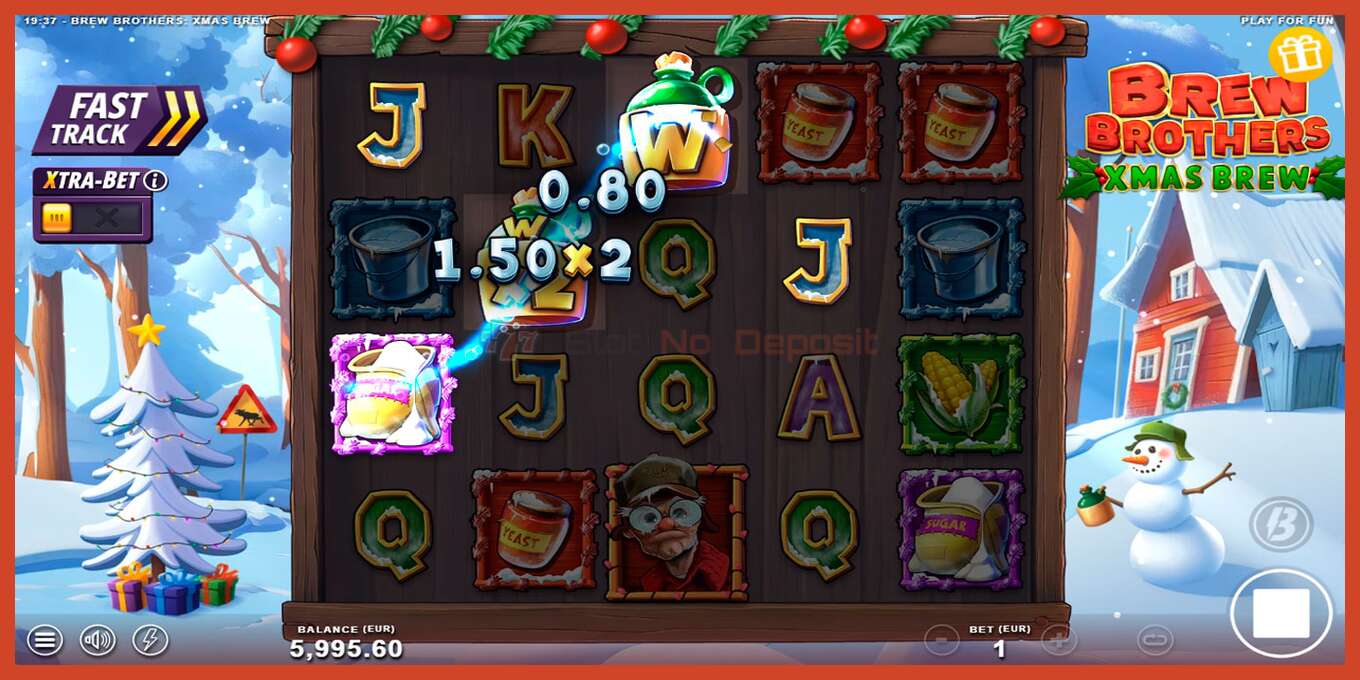 Slot screenshot: Brew Brothers: Xmas Brew no deposit, number - 3